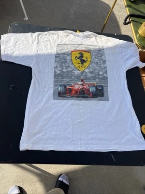 复古 Ferrari 1996 Man T 恤大号 — 第 1/4 张图片