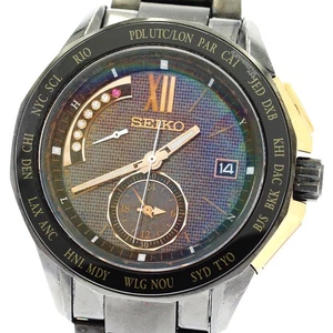SEIKO Brights SAGA115/8B54-0AJ0 Date black Dial Solar Powered Radio Men's_882806 - Picture 1 of 6