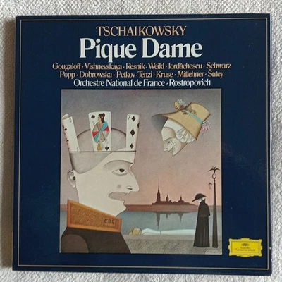 TCHAIKOVSKY- PIQUE  DAME -ORCH DE FRANCE-ROSTROPOVICH DG2740 176 -4 x LP BOX SET - Image 1 of 4