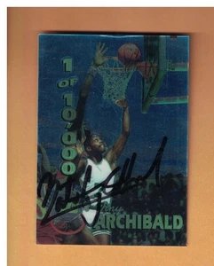Tarjeta de baloncesto NATE ARCHIBALD AUTOGRAFIADA 1995 FIRMA NOVATOS INSERTADA #FP6 - Imagen 1 de 2