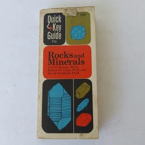 Quick Key Guide to Rocks and Minerals Bowser Gates Archbald 1960s Vintage Book - Picture 1 of 10