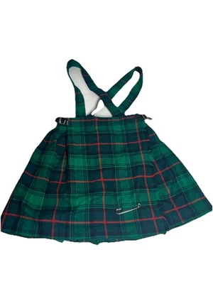 O'Neil Of Dublin Irlanda Niñas Pequeñas Lana Verde Escocesa Kilt, Talla 4/5 Foto 1 de 4