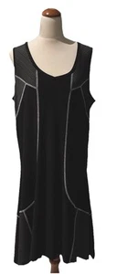 TS TAKING SHAPE Sleeveless Stretch Stripe Dress Black & White Size S (16-18) - Picture 1 of 3