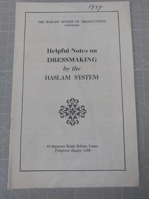 Haslam System - Helpful notes on Dressmaking - Image 1 of 4