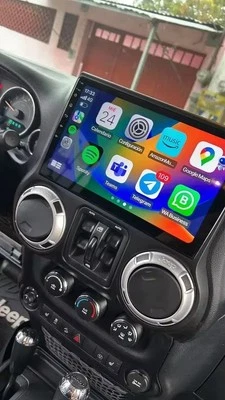 Jeep Wrangler Jk3 Autoradio Navigatore Android 14 Wi-Fi 5G QLED CarPlay RDS GPS  - Immagine 1 di 4