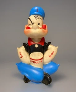 Vintage 1959 King Features Alan Jay Popeye Rubber Lamp 7” Nightlight - Working - Picture 1 of 13
