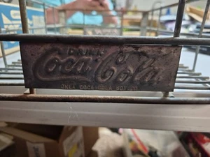 Vintage 1950s Coca Cola Metal Wire Crate Rack Holds 24 Bottles  - Picture 1 of 4
