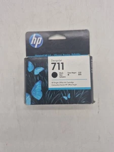 Oryginalny czarny wkład atramentowy HP 711 80-ml DesignJet CZ133A OEM ZAPIECZĘTOWANY Dobre daty - Zdjęcie 1 z 1