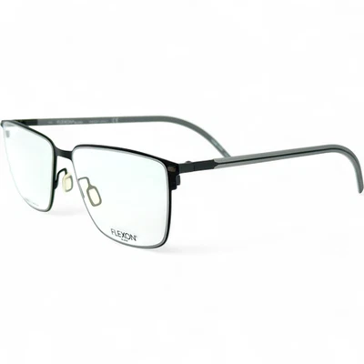 Marco de gafas de metal Flexon B2076 para hombre 001 negro 56-17 titanio flexible Foto 1 de 4