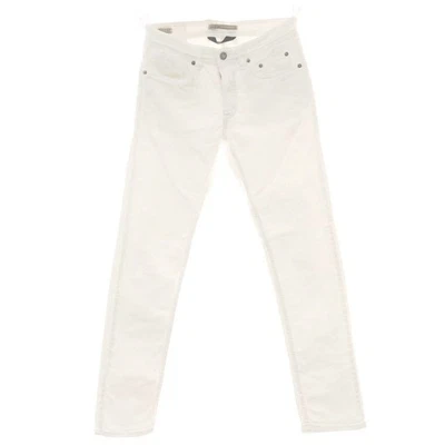 Pantalones de mezclilla de algodón elástico Siviglia Core blancos talla 31 para hombre Foto 1 de 4