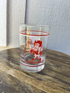 Vintage University Of Nebraska Cornhuskers Whiskey Glass Football Helmet Mascot - Picture 1 of 5