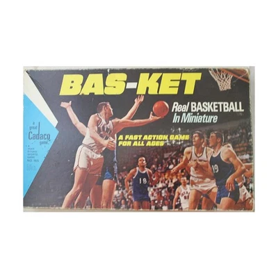 Cadaco Boardgame Bas-ket (1969 Ed) Box Fair/VG - Image 1 of 2