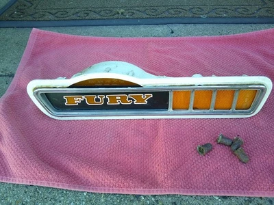 1971 Plymouth Fury OEM, Original Front R/Side Marker Light Assem. Pretty Clean - Image 1 of 4