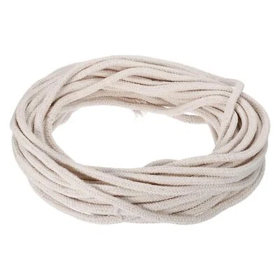 Algodón Aceite Lámpara Mecha 7mm Diámetro 15 Metros para Alcohol Lámpara, Blanco - Imagen 1 de 4