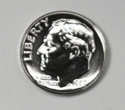 1957 Silver Proof Roosevelt Dime Uncirculated 90% SILVER U.S. Mint Cover