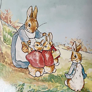 Pottery Barn Kids 2019 Beatrix Potter Placemats With Cork Bunnies Back Set Of 2 - Picture 1 of 7