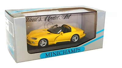 DODGE  VIPER  CABRIOLET  1993  JAUNE   -  MINICHAMPS -   1/43 - Photo 1/4