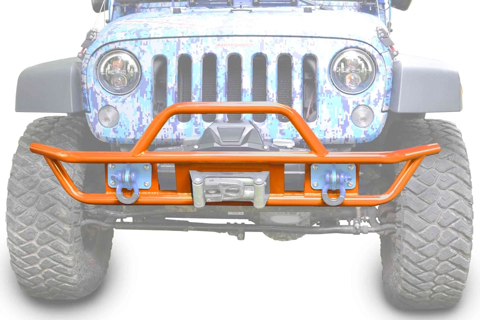Parachoques delanteros naranja fluorescente para Jeep Wrangler JK hechos en EE. UU. J0048520 Foto 1 de 1