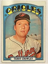1972 Topps Terry Crowley #628 Vintage Baseball Baltimore Orioles