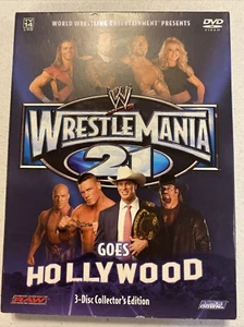 WWE: WrestleMania 21 DVD 3-Disc Set Collectors Edition Raw - Picture 1 of 8