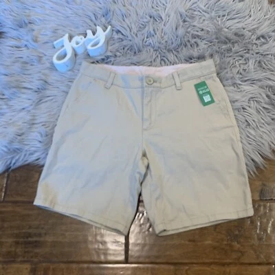 Gap Kids Khaki Twill Shorts Girls Size 14 7” Inseam Adjustable Waistband New - Image 1 of 4