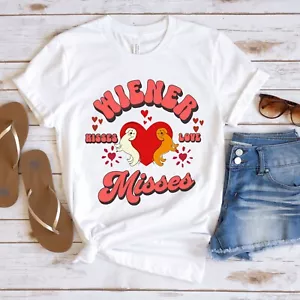 Dachshund Valentines Tee - Wiener Kisses - Dog Lovers' Valentine's Day Gift - Picture 1 of 29