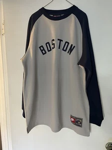 Nike Cooperstown Collection Boston Red Sox Wade Boggs #26 Langarm Trikot - L - Bild 1 von 12