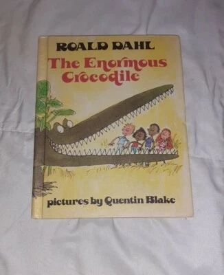 Vintage Children's Book 1978 Roald Dahl The Enormous Crocodile Quentin Blake Foto 1 de 3