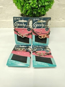 4 Goody Mixed Pack Elastics, 10 Each Hair Ties Bands Hair Accessories - Picture 1 of 1