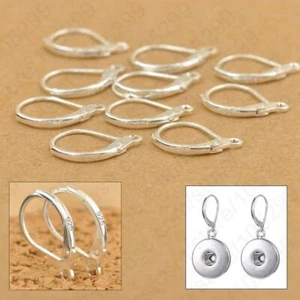 Ganchos para pendientes de plata esterlina 100 un. cuentas para hacer joyas cable para oreja nuevo - Imagen 1 de 5