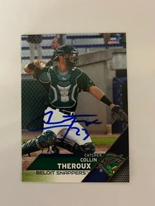 Collin Theroux 2017 Signed Beloit Snappers Team Card IP Auto - Picture 1 of 1