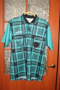 Vintage 1990's Green  ERIMA Referee Football jersey shirt - size L - Picture 1 of 6