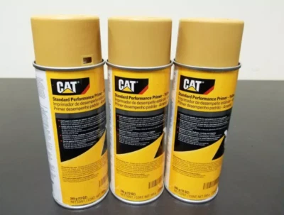 CATERPILLAR YELLOW PAINT AEROSOL 458-9587 - 590-0196 GENUINE CAT 4C4200 (3 PACK) - Image 1 of 2