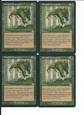 MTG: ELEPHANT RESURGENCE Prophecy RARE; played, Excellent condition x4