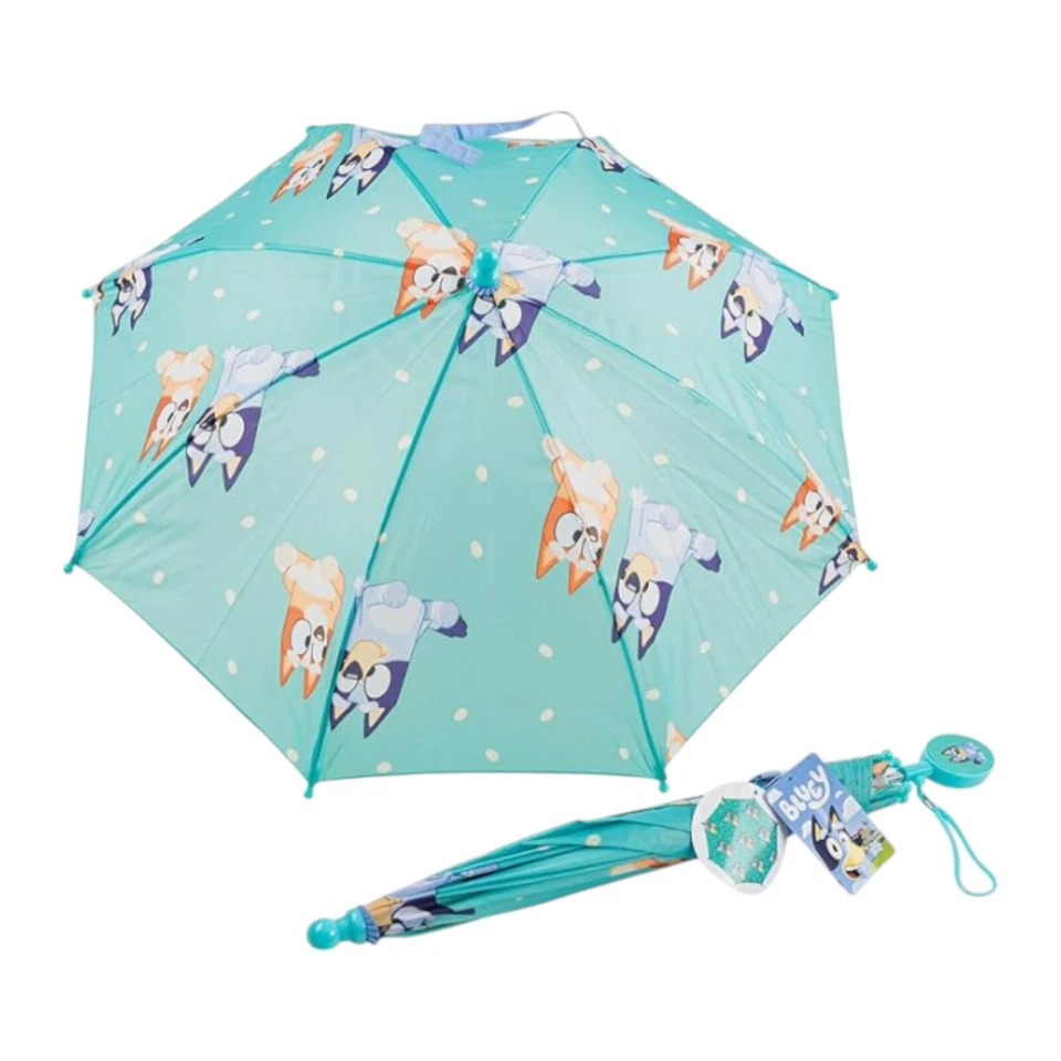 Green Bluey Umbrella w/ Clamshell Handle for Kids Age 3-7 - Image 1 of 1