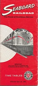 Railroad Timetable - Seaboard - 30/04/67 - Picture 1 of 1