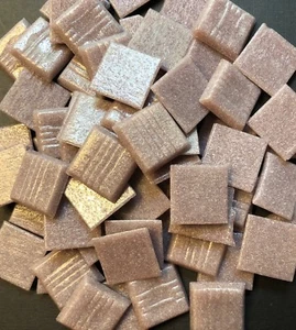 25 Mosaic Tiles 3/4" Amethyst Vertricco Italian Glass Tiles Supplies #53 - Picture 1 of 1
