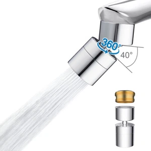 360° Swivel Kitchen Sink Aerator Dual-function Faucet Head Faucet Replacement - Picture 1 of 8