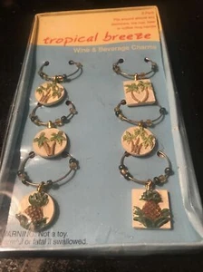 Tropical Breeze Wine & Beverage Charms - Picture 1 of 2