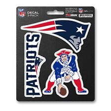 New England Patriots NFL Die-Cut Decal Stickers / 3 Pack *Free Shipping