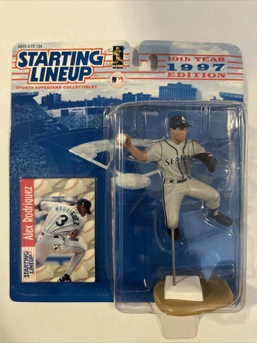 1997 MLB Starting Lineup Alex Rodriguez Seattle Mariners SLU Figure & Card Cover