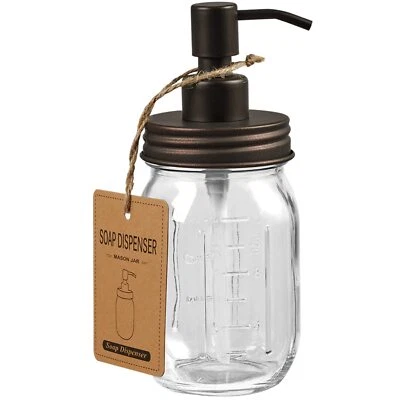 Mason Jar Liquid Soap Dispenser Rustproof 304 Stainless Steel Mason Jar Lid Pump - Image 1 of 4