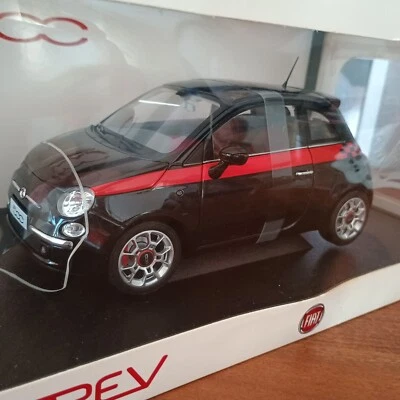 FIAT 500 SPORT noir/rouge de 2207 NOREV 1/18e 187730 - Photo 1/4