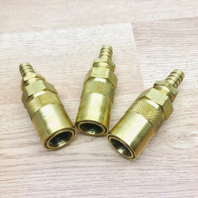 LOT OF 3 PAKER PPE 500 SERIES BODY HOSE BRASS COUPLER QUICK  - Image 1 of 4