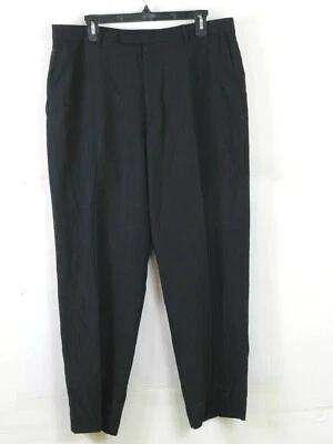 Pantalones de vestir DKNY para hombre talla 36 negro carbón calce recto mezcla de lana  Foto 1 de 4