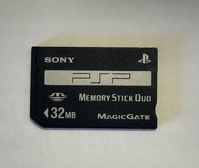 Sony 32MB MEGABYTE PSP-M32 Memory Stick Duo Genuine Memory Card For Camera / PSP - Image 1 of 3