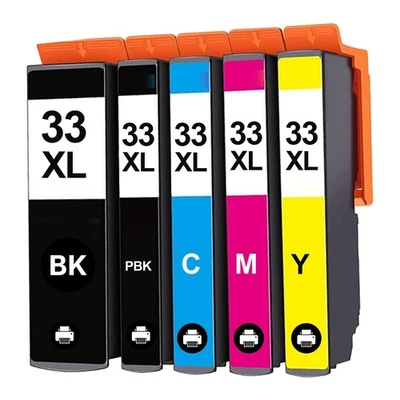 Non-OEM 33XL Ink Cartridges Multipack Epson XP-630 XP-635 XP-540 XP-645 XP-7100 - Image 1 of 4