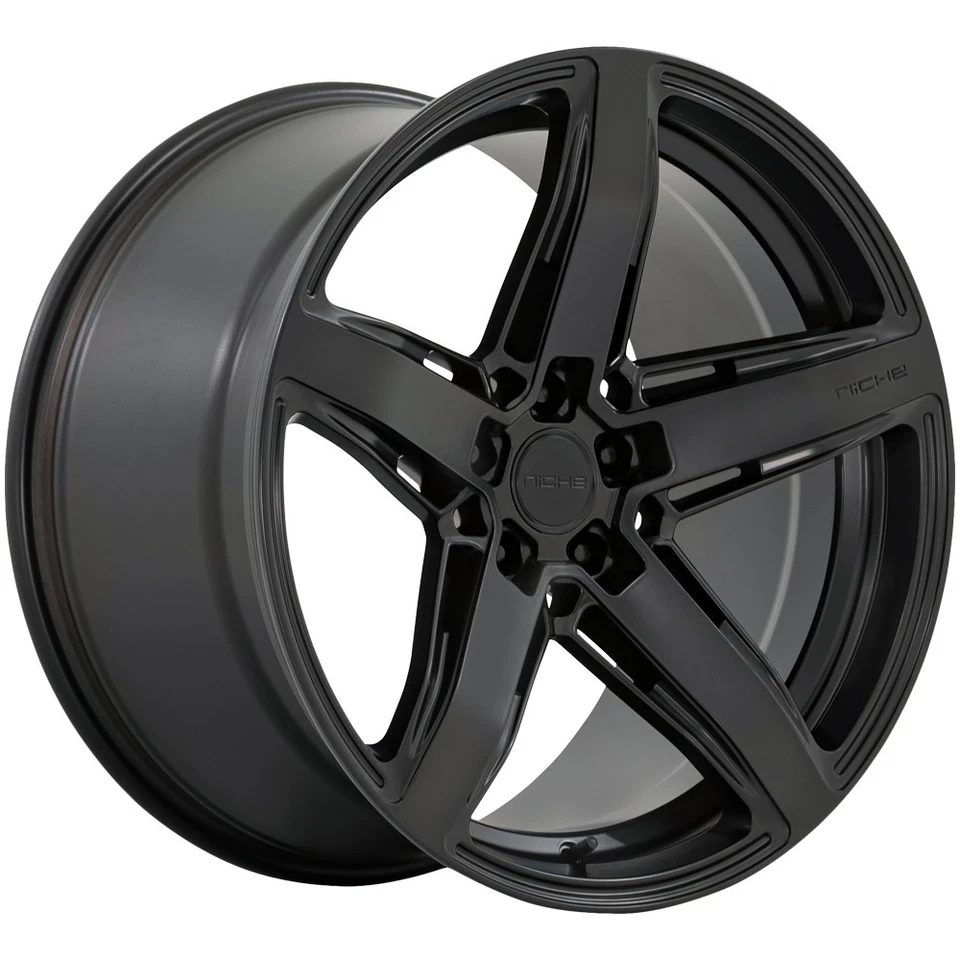Niche M269 Teramo 20x9 5x112 +42mm Matte Black Wheel Rim 20" Inch - Image 1 of 4