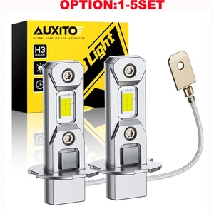 AUXITO Yellow H3 LED Fog Light Headlight Bulbs Lamp Conversion Kit 3000K 2-20x - Picture 1 of 17