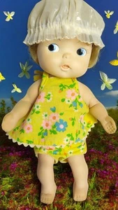 Vintage Honeyball IDEAL DOLL 1967 With Cap 9.5 Inch Foam Form Hong Kong Toy - Picture 1 of 18